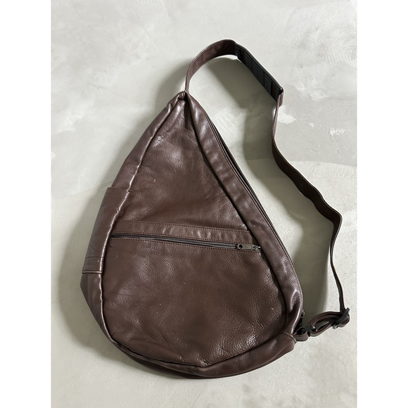 Vintage Ameribag Brown Leather Healthy Back Bag Backpack main image 4